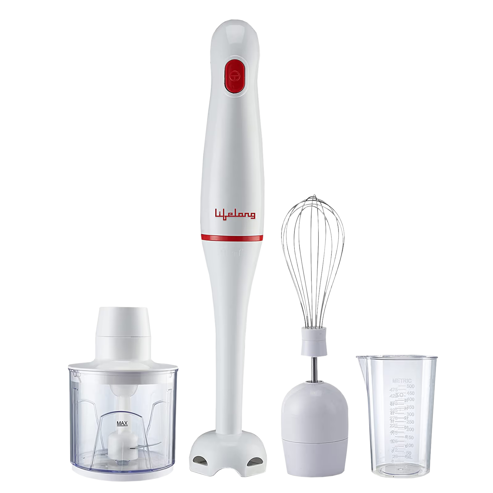 Buy Lifelong Regalia Plus 300 Watt Hand Blender with 2 Attachments